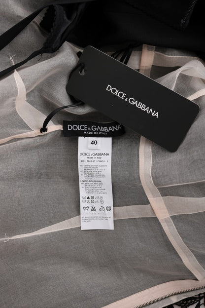 Black Dolce & Gabbana cotton silk maxi dress