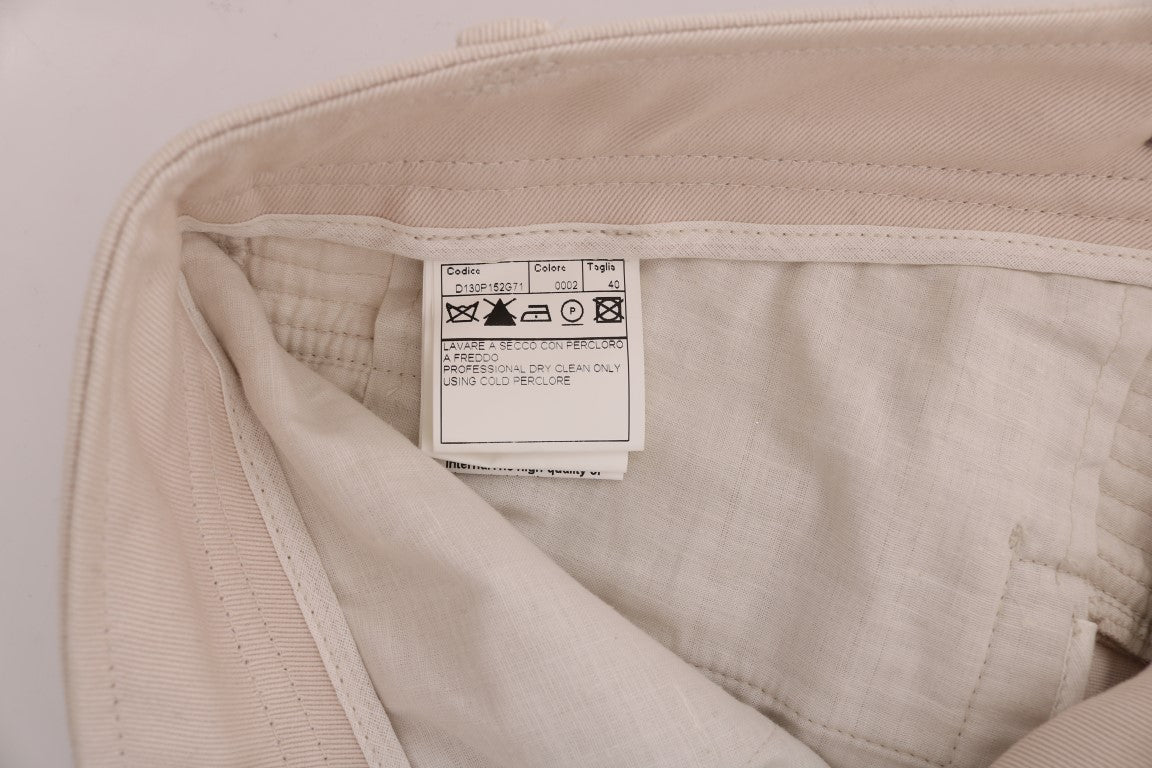 Ermanno Scervino white slim fit cotton jeans