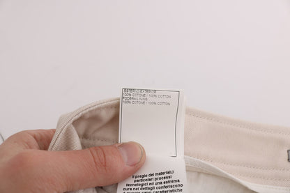 Ermanno Scervino white slim fit cotton jeans
