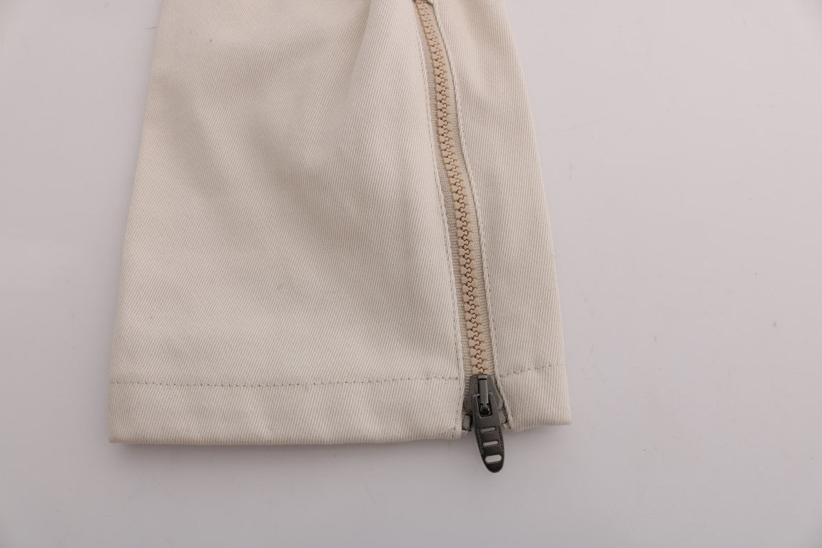 Ermanno Scervino white slim fit cotton jeans