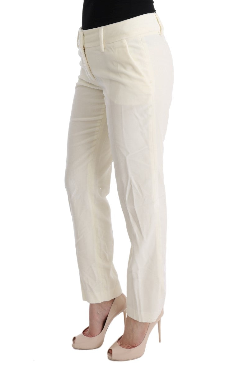 Ermanno Scervino white cotton casual pants