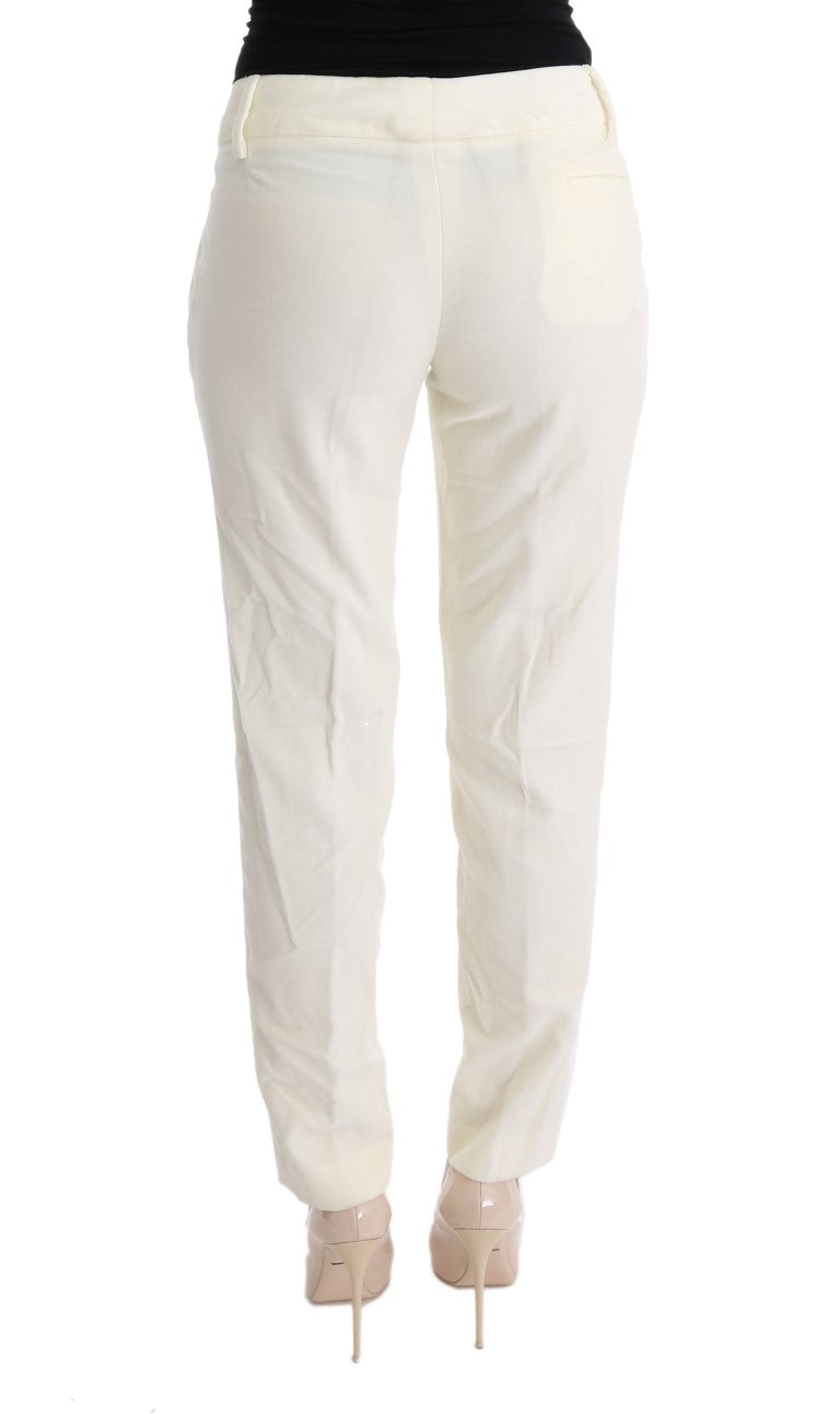 Ermanno Scervino white cotton casual pants