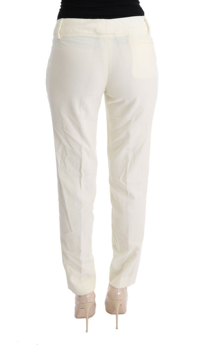 Ermanno Scervino white cotton casual pants