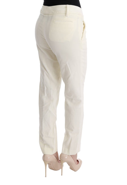 Ermanno Scervino white cotton casual pants
