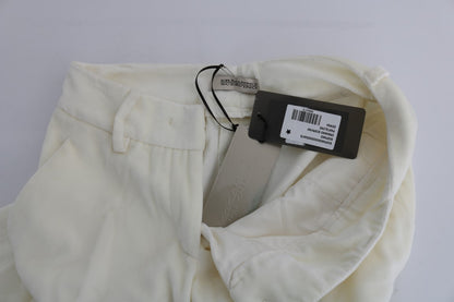 Ermanno Scervino white cotton casual pants