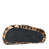 Dolce & Gabbana Brown Tiger Slippers Flats Sandals Shoes