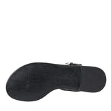 Dolce & Gabbana Black Crystal Flats Sandals Flip Flops Shoes