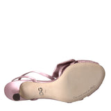 Dolce & Gabbana Pink Keira Crystal Heels Sandals Shoes