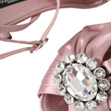 Dolce & Gabbana Pink Keira Crystal Heels Sandals Shoes