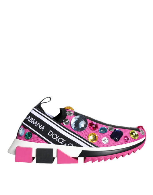 Dolce & Gabbana pink Sorrento polyester sneakers