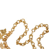 Dolce & Gabbana Gold Brass Alua Crystal Bug Charm Pendant Statement Necklace