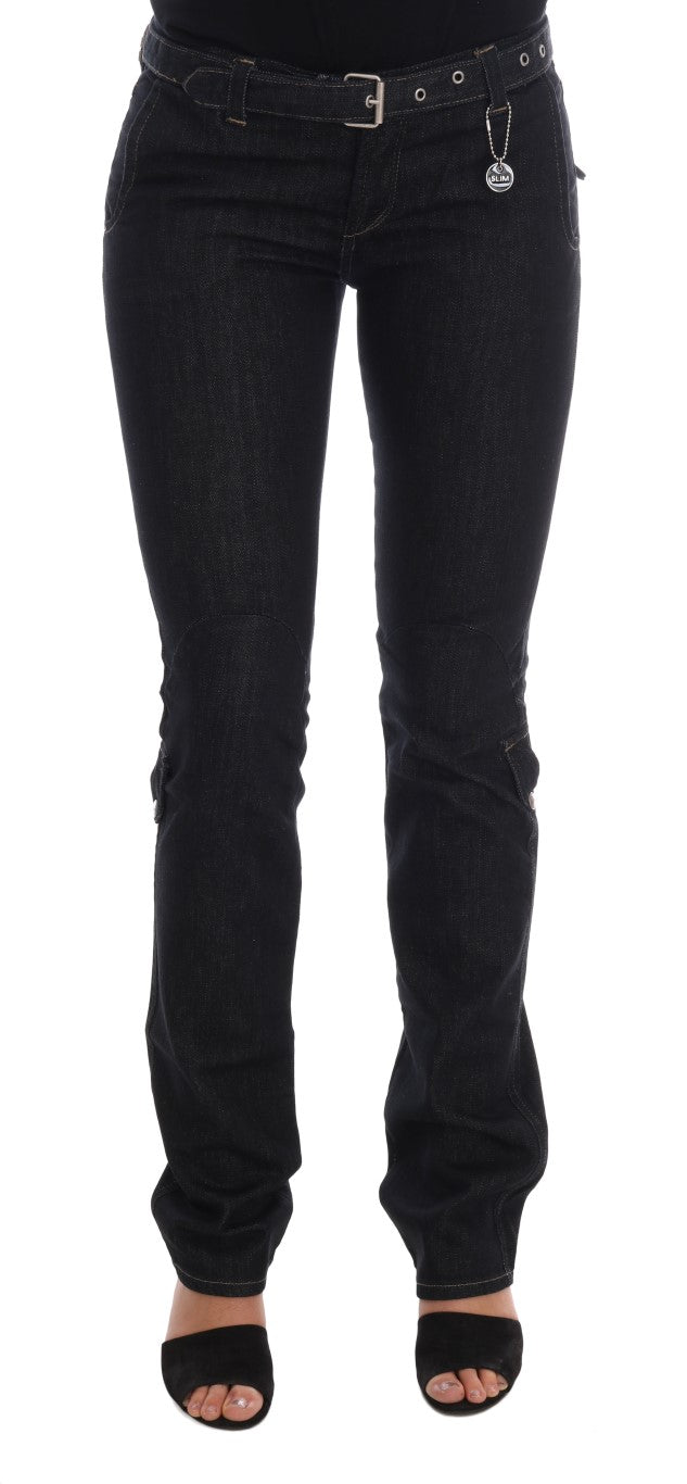 Costume National C'N'C dark blue cotton stretch slim fit jeans
