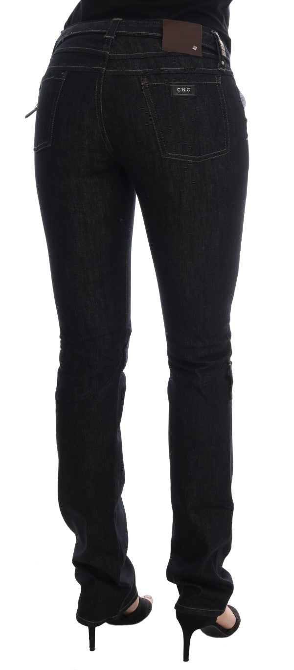 Costume National C'N'C dark blue cotton stretch slim fit jeans