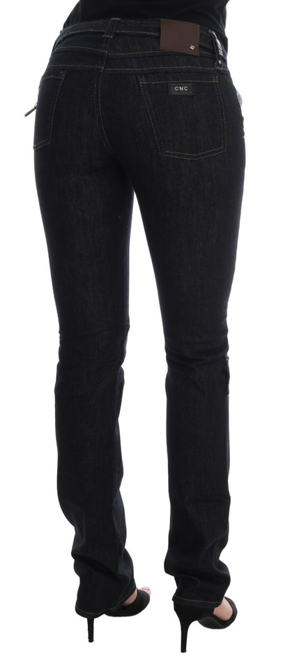 Costume National C'N'C dark blue cotton stretch slim fit jeans