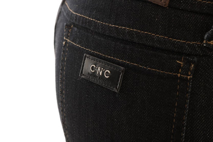 Costume National C'N'C dark blue cotton stretch slim fit jeans