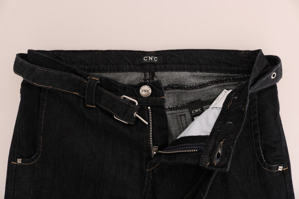 Costume National C'N'C dark blue cotton stretch slim fit jeans