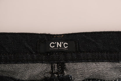 Costume National C'N'C dark blue cotton stretch slim fit jeans