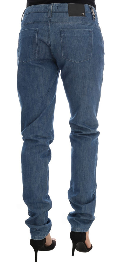 Costume National C’N’C blue wash cotton boyfriend fit jeans