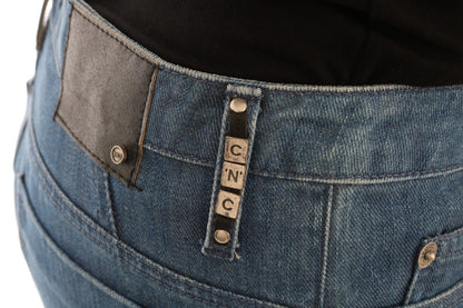 Costume National C’N’C blue wash cotton boyfriend fit jeans