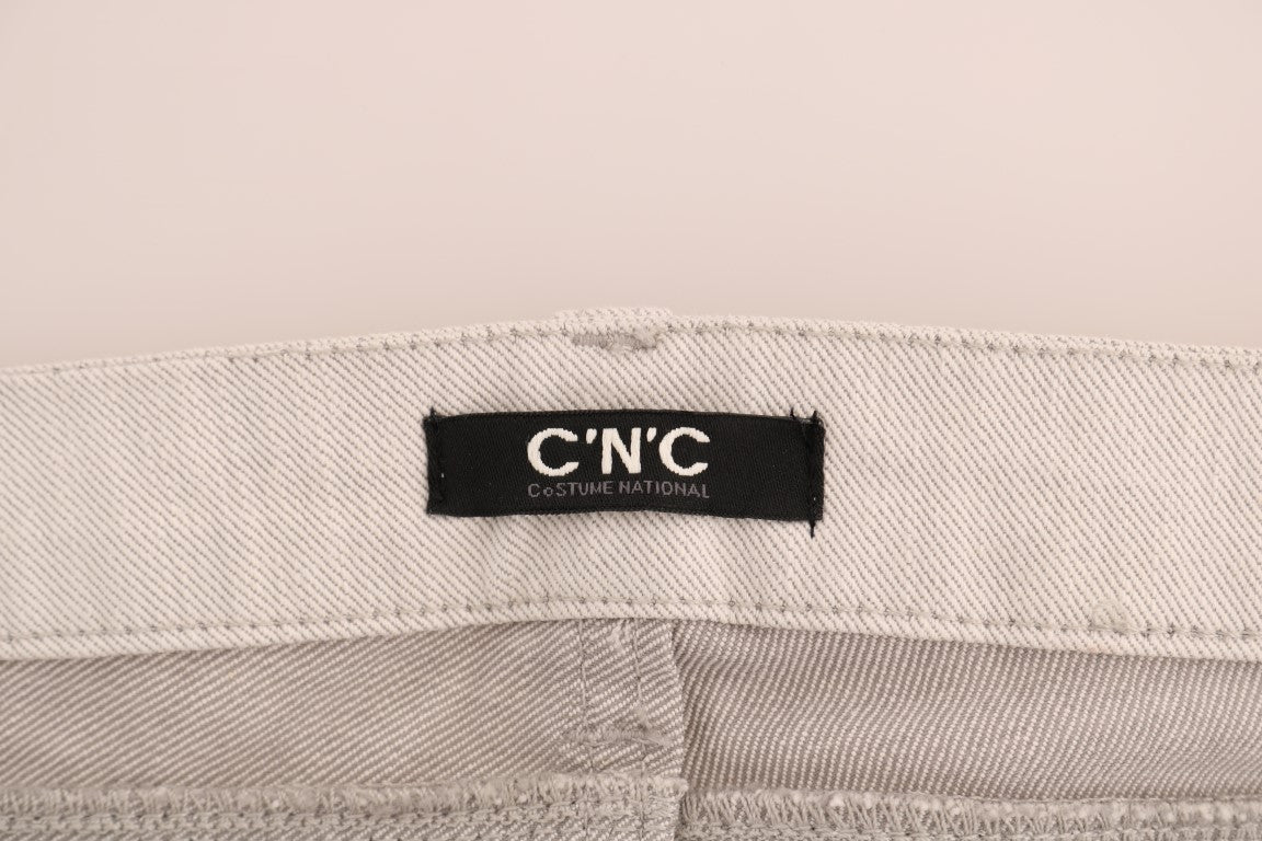 Costume National C’N’C white slim cotton stretch jeans