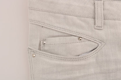 Costume National C’N’C white slim cotton stretch jeans