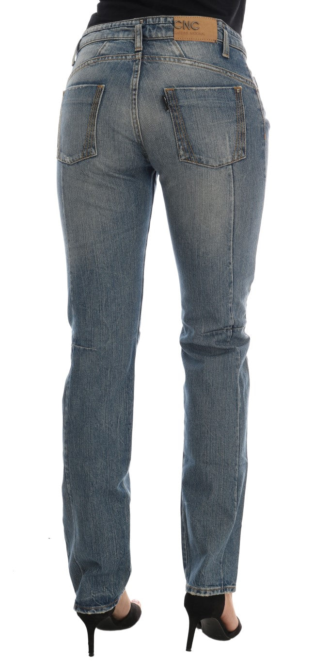 Costume National C’N’C blue cotton stretch denim jeans