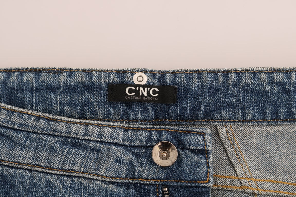Costume National C’N’C blue cotton stretch denim jeans