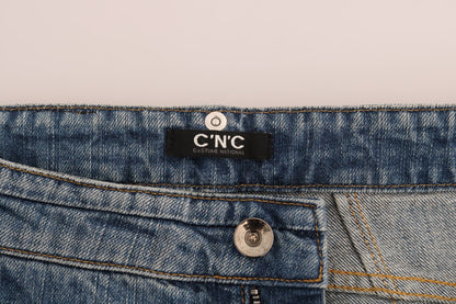 Costume National C’N’C blue cotton stretch denim jeans