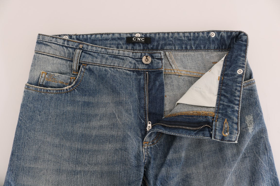Costume National C’N’C blue cotton stretch denim jeans