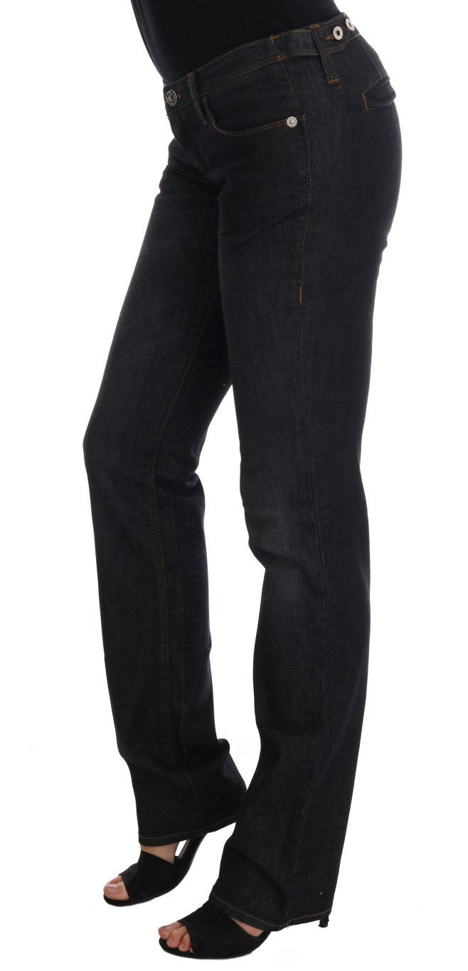 Dark blue Costume National C’N’C slim fit cotton jeans