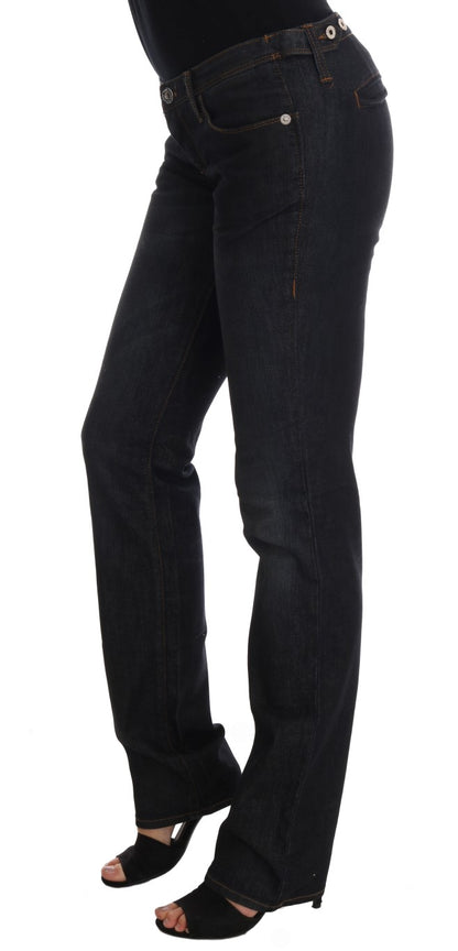 Dark blue Costume National C’N’C slim fit cotton jeans