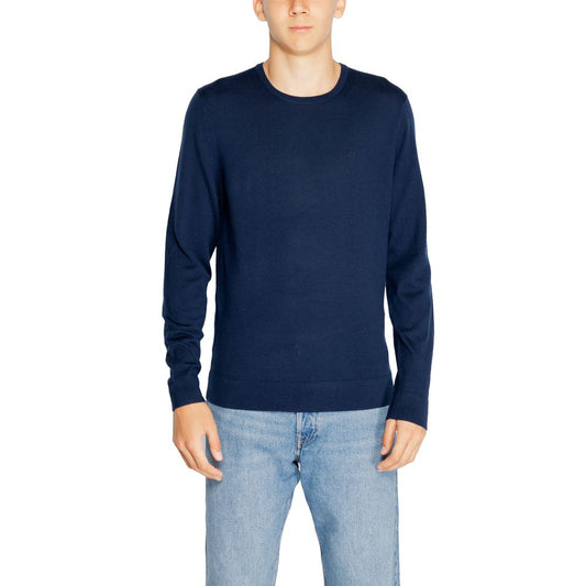 Calvin Klein Blue Recycled Wool Sweatshirt
