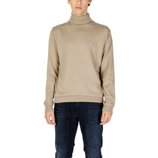 U.S. POLO ASSN. Cotton-Cashmere Turtleneck Sweater – Beige