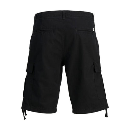 Jack Jones Black Cotton Shorts