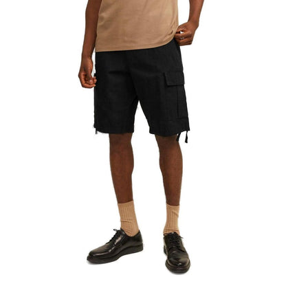 Jack Jones Black Cotton Shorts