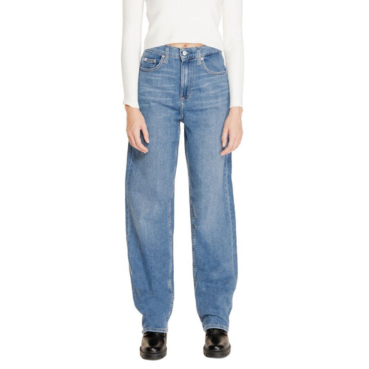 Calvin Klein Jeans Blue Cotton Jeans &amp; Pants