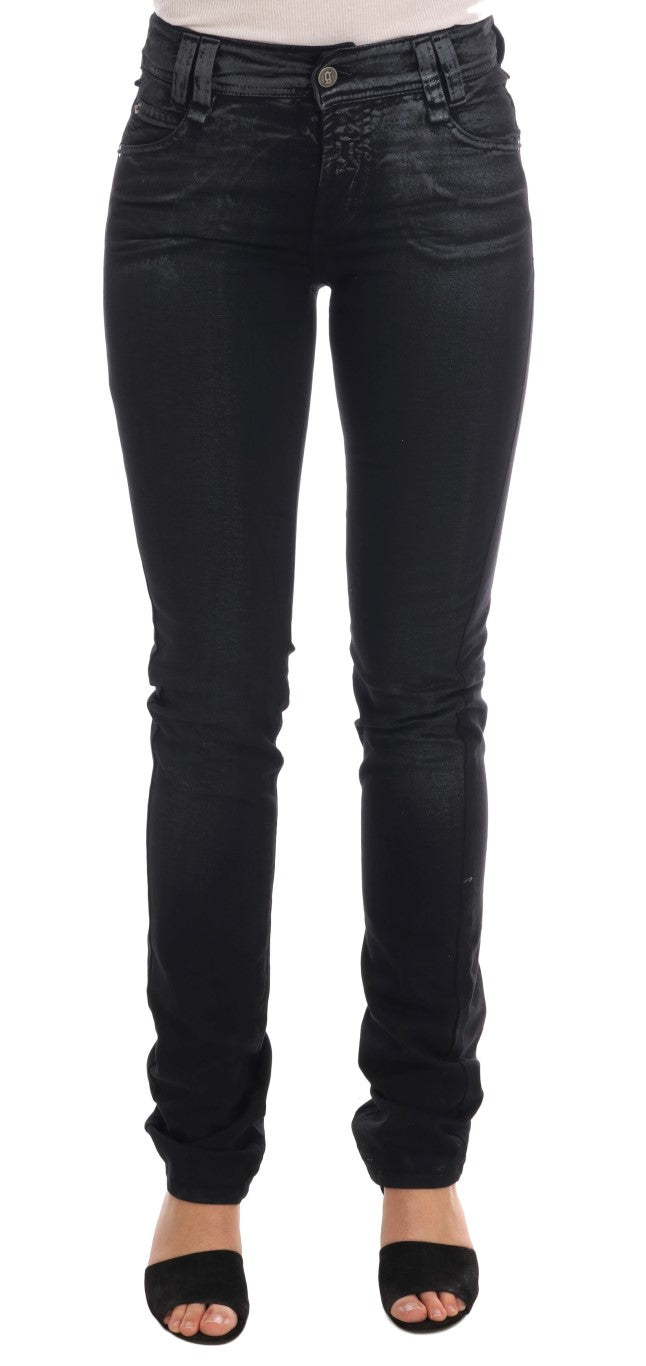John Galliano Gray Wash Regular Fit Stretch Cotton Jeans