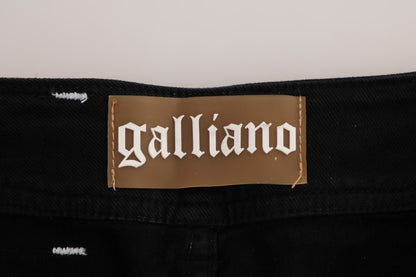 John Galliano Gray Wash Regular Fit Stretch Cotton Jeans