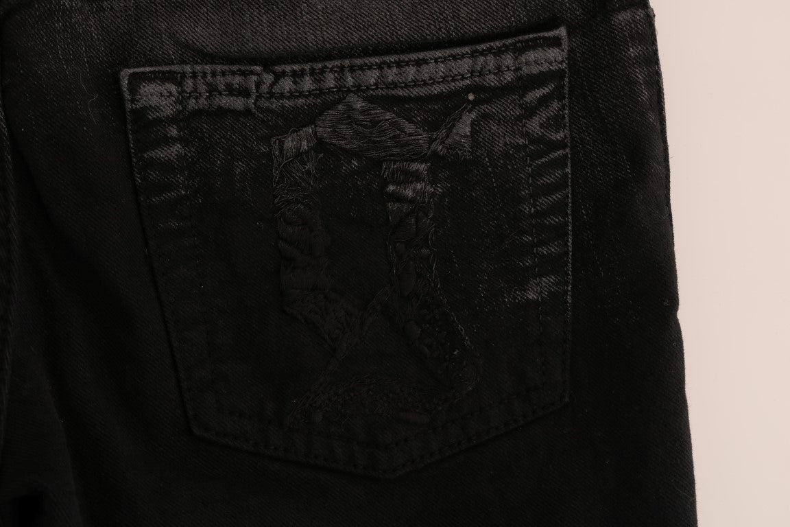 John Galliano Gray Wash Regular Fit Stretch Cotton Jeans