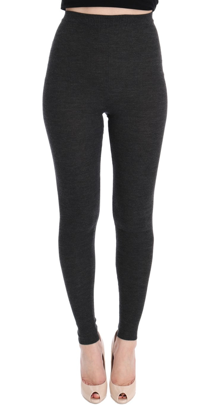 Dolce & Gabbana gray wool tights