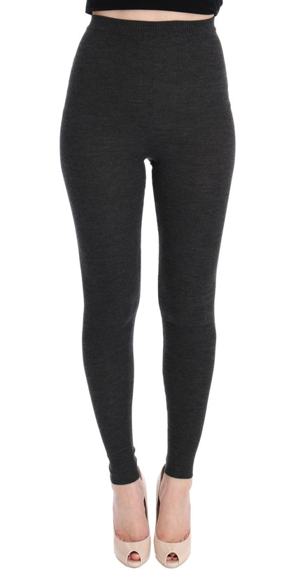 Dolce & Gabbana gray wool tights