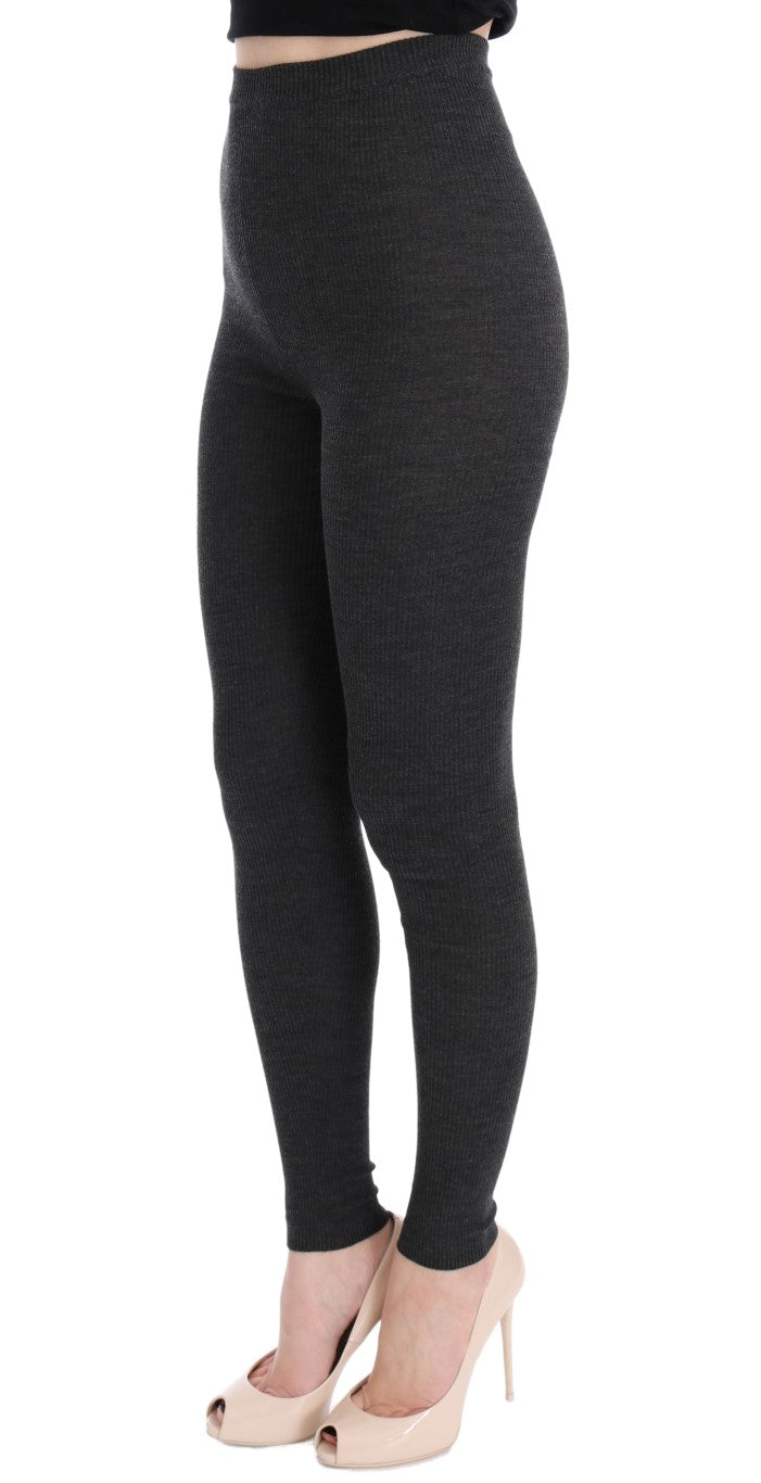 Dolce & Gabbana gray wool tights