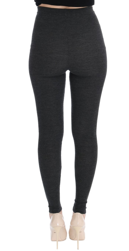 Dolce & Gabbana gray wool tights