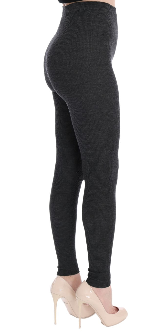Dolce & Gabbana gray wool tights