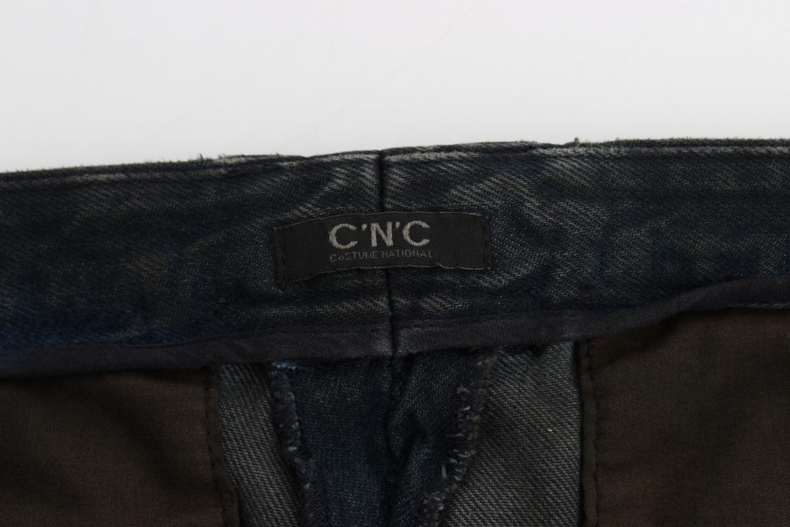 Costume National C’N’C blue slim fit cotton jeans