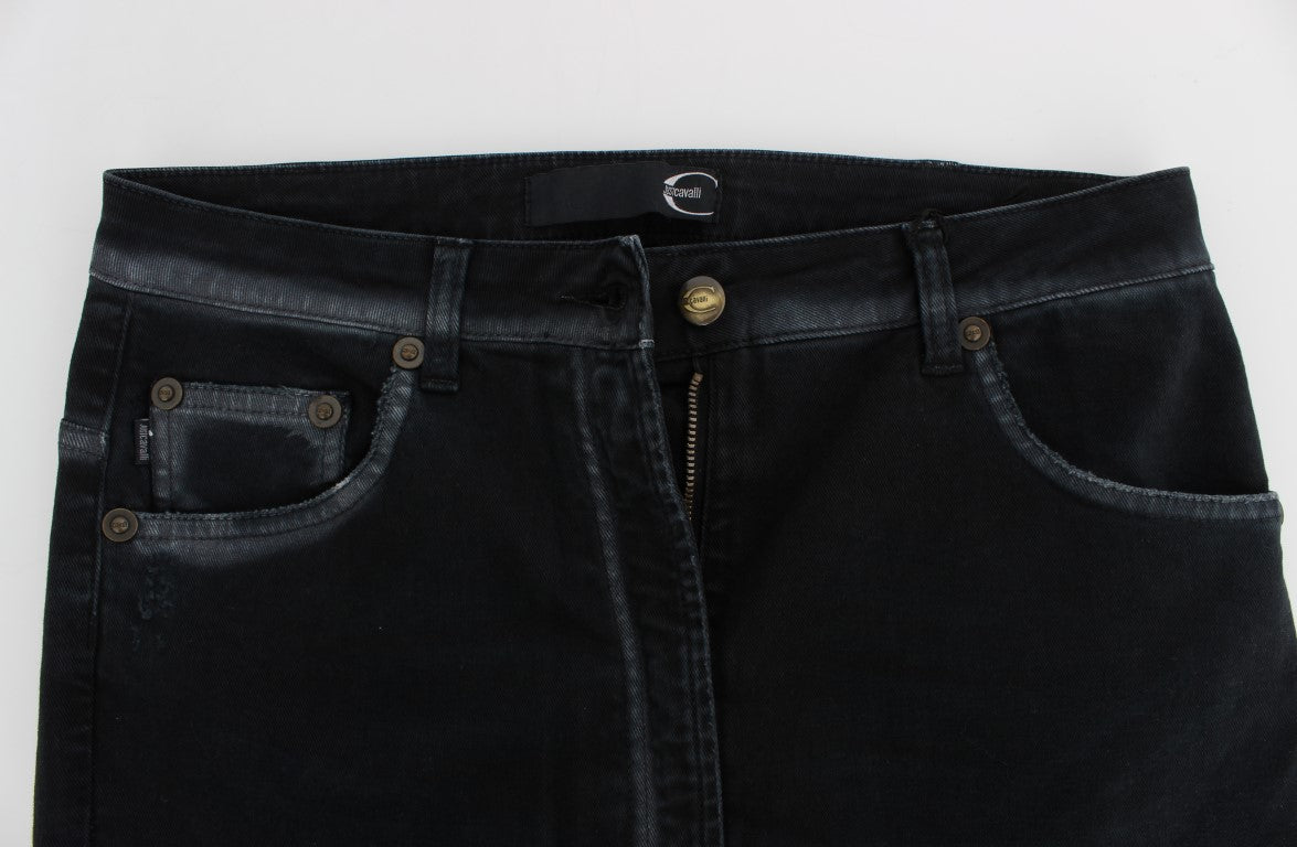 Just Cavalli blue cotton stretch baggy jeans