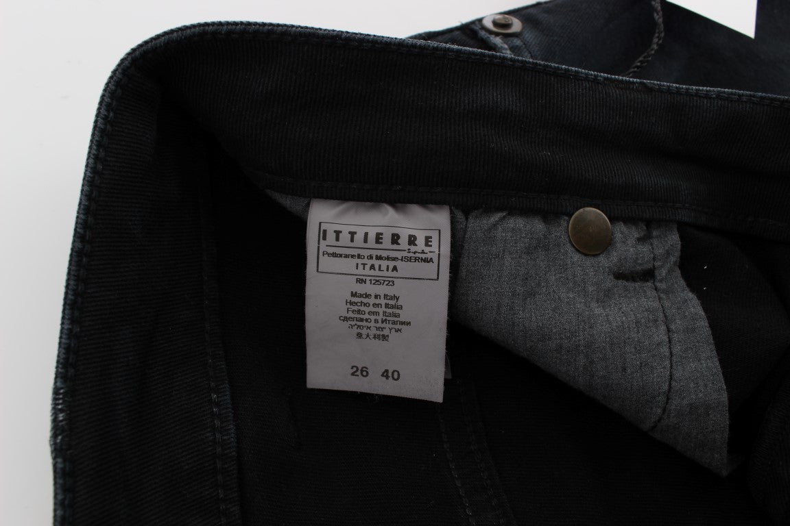 Just Cavalli blue cotton stretch baggy jeans