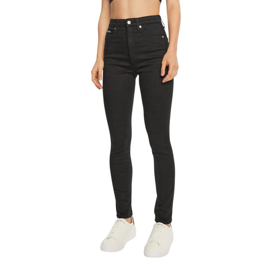 Calvin Klein Jeans Black Cotton Jeans &amp; Pants