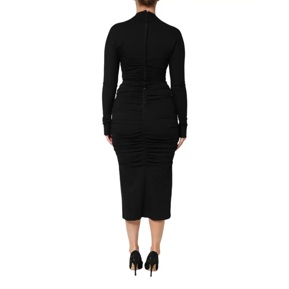 Dolce & Gabbana gabbana black long kvindes garderobe midi kjole