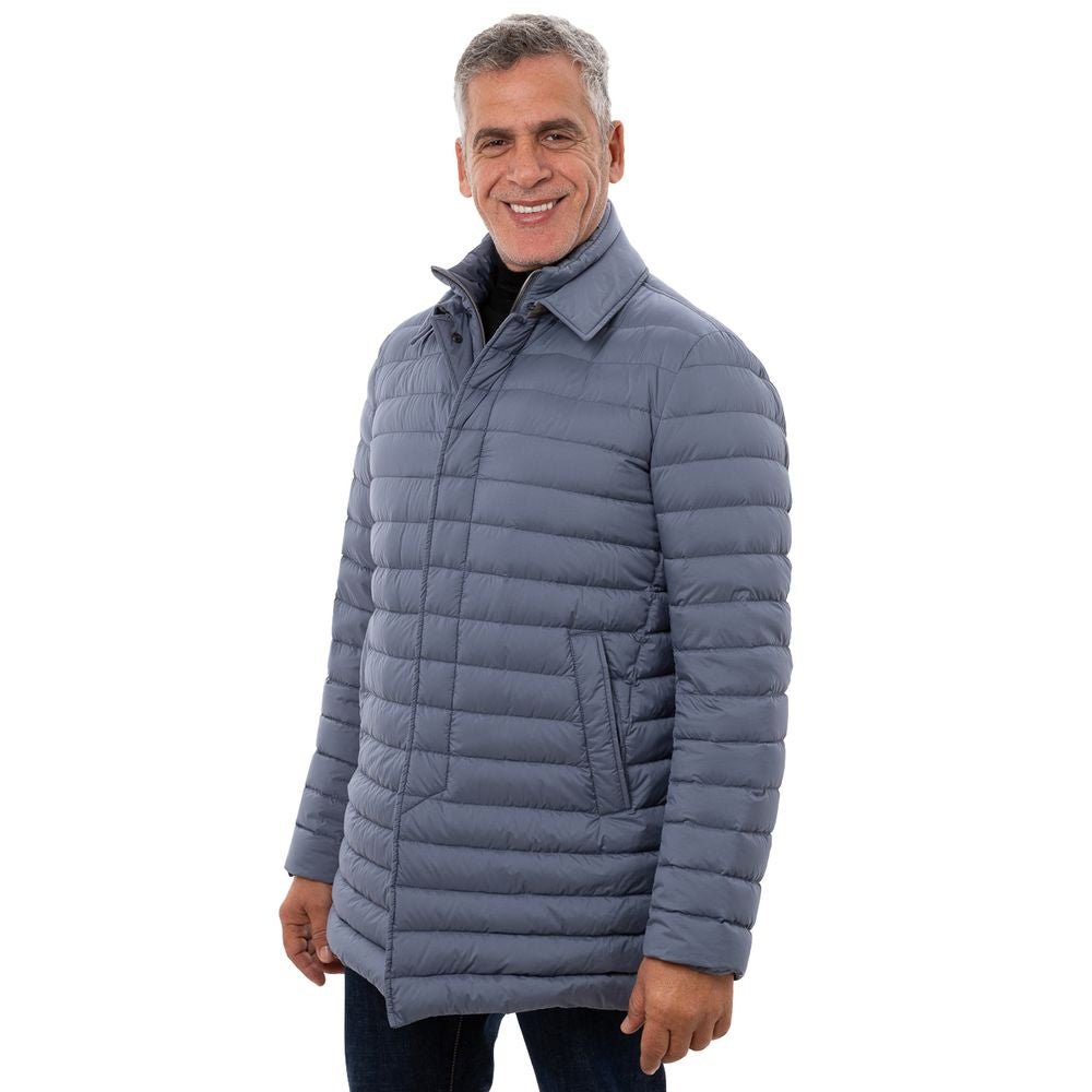 Herno Blue Polyester Coat